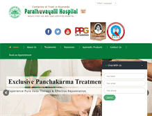 Tablet Screenshot of parathuvayalilhospital.com